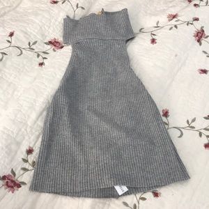 Grey cotton croptop